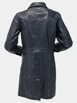 Asal Vision Leather Coats | Women Coats | Vintage Leather Coat For Women Black