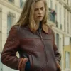Asal Vision Leather Jackets | Blood Coast Alice Vidal Leather Jacket Maroon