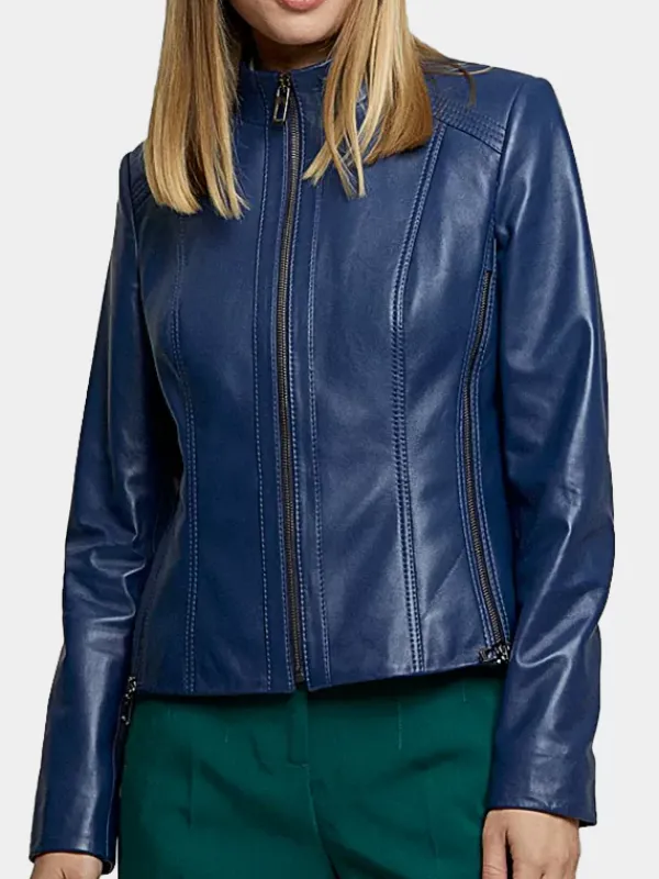 Asal Vision Biker Jackets | Leather Jackets | Biker Jacket Women Blue