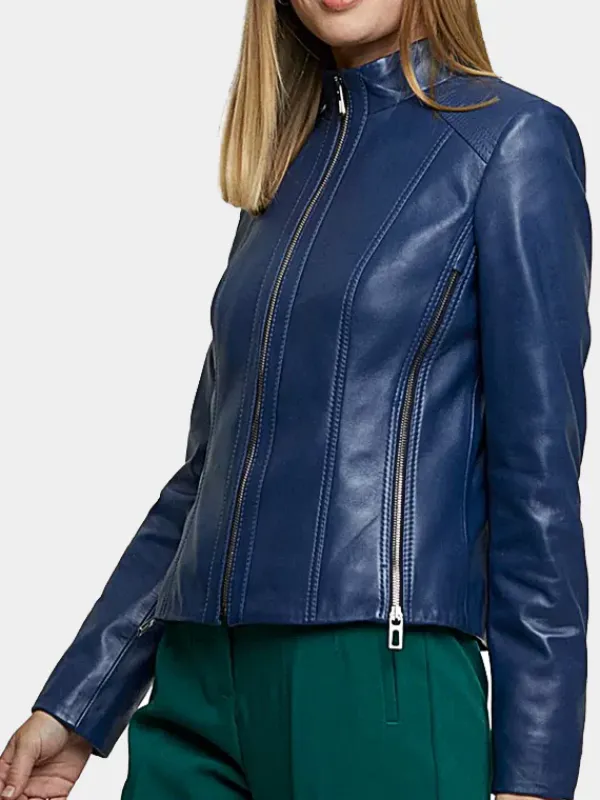 Asal Vision Biker Jackets | Leather Jackets | Biker Jacket Women Blue