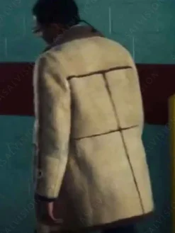 Asal Vision Men Coats | BMF Terry ‘Southwest T’ Flenory Shearling Leather Coat Beige