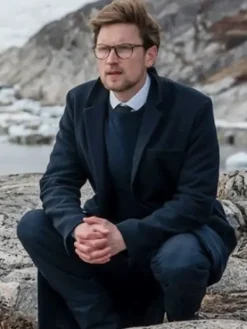 Asal Vision Men Coats | Borgen Power & Glory Mikkel Boe Folsgaard Coat Black