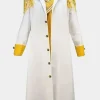 Asal Vision Women Coats | Men Coats | Borsalino One Piece Kizaru Cosplay Coat White