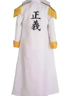 Asal Vision Women Coats | Men Coats | Borsalino One Piece Kizaru Cosplay Coat White