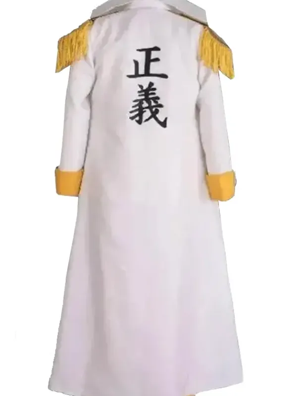 Asal Vision Women Coats | Men Coats | Borsalino One Piece Kizaru Cosplay Coat White
