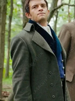 Asal Vision Men Coats | Bridgerton Season 2 Anthony Bridgerton Gray Coat Olive Grey