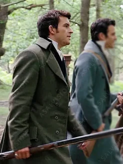 Asal Vision Men Coats | Bridgerton Season 2 Anthony Bridgerton Gray Coat Olive Grey