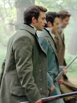 Asal Vision Men Coats | Bridgerton Season 2 Anthony Bridgerton Gray Coat Olive Grey