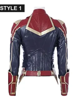 Asal Vision Leather Jackets | Brie Larson Captain Marvel Carol Danvers Leather Jacket Multi-Color