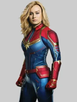Asal Vision Leather Jackets | Brie Larson Captain Marvel Carol Danvers Leather Jacket Multi-Color