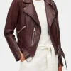 Asal Vision Brown Jackets | Biker Jackets | Brie Virgin River Season 4 Biker Leather Jacket Dark Brown