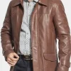 Asal Vision Men Coats | Brown Jackets | Fashion Leather Coat Brown