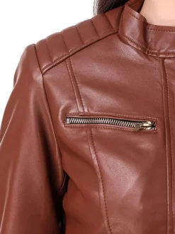 Asal Vision Brown Jackets | Biker Jackets | Motorcycle Leather Jacket For Women’s Brown