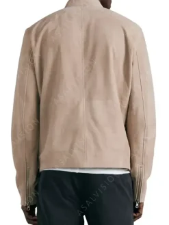Asal Vision Suede Jackets | Biker Jackets | Cafe Racer Suede Leather Jacket For Mens Beige