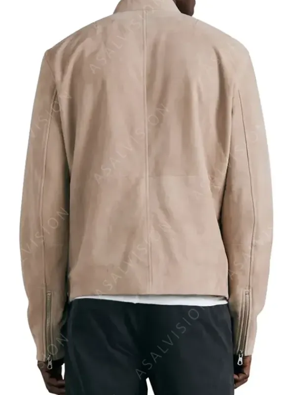 Asal Vision Suede Jackets | Biker Jackets | Cafe Racer Suede Leather Jacket For Mens Beige
