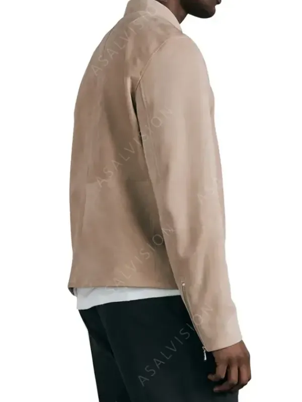 Asal Vision Suede Jackets | Biker Jackets | Cafe Racer Suede Leather Jacket For Mens Beige