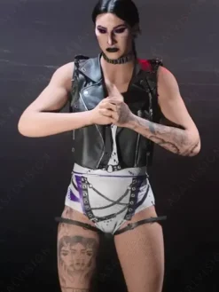 Asal Vision Vests | Call Of Duty Rhea Ripley Leather Vest Black