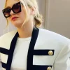Asal Vision Cotton Jackets | Camille Emily in Paris Jacket White And Black