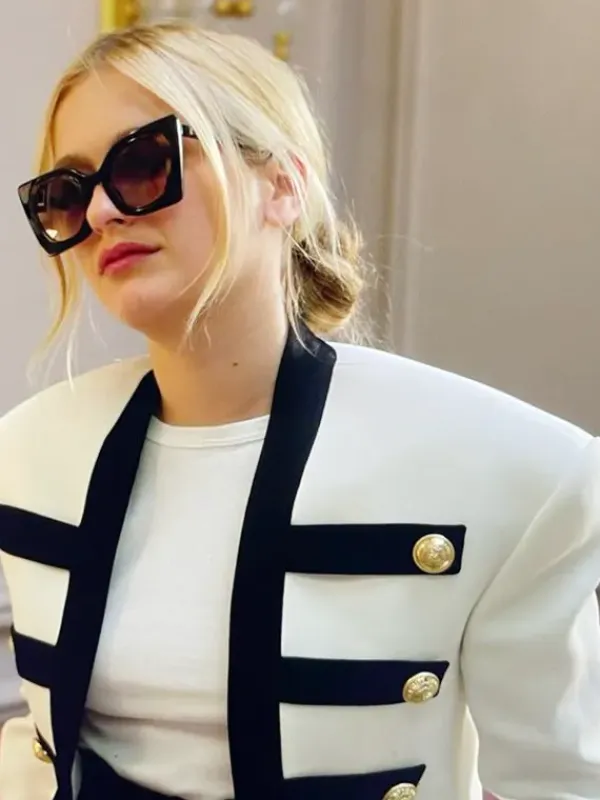 Asal Vision Cotton Jackets | Camille Emily in Paris Jacket White And Black