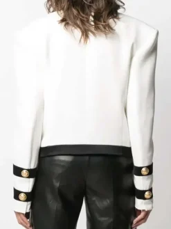 Asal Vision Cotton Jackets | Camille Emily in Paris Jacket White And Black