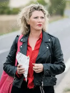 Asal Vision Leather Jackets | Candice Renoir Cécile Bois Leather Jacket Black