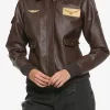 Asal Vision Leather Jackets | Captain Marvel Brie Larson Leather Jacket Brown