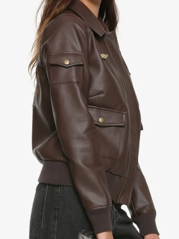 Asal Vision Leather Jackets | Captain Marvel Brie Larson Leather Jacket Brown