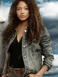 Asal Vision Denim Jackets | Cassie Dewell Big Sky Denim Jacket Ice Blue
