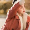 Asal Vision Women Coats | Cha Yu Ri Hi Bye, Mama Trench Coat Peachy Pink