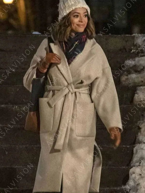 Asal Vision Women Coats | Charity Jones Christmas Unwrapped Trench Coat Light Grey