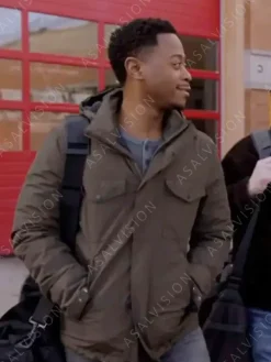 Asal Vision Cotton Jackets | Chicago Fire Season 12 Darren Ritter Jacket Grey