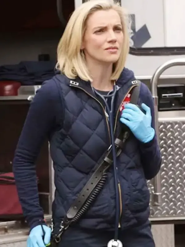 Asal Vision Vests | Chicago Fire Season 12 Sylvie Brett Quilted Vest