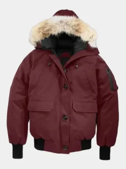 Asal Vision Cotton Jackets | Chicago P.D. Season 8 Hailey Upton Bomber Jacket Maroon