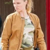 Asal Vision Cotton Jackets | Chicago P.D. Season 7 Hailey Upton Bomber Jacket Tan Brown