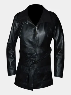 Asal Vision Women Coats | Chicago P.D. Sophia Bush Belted Coat Black
