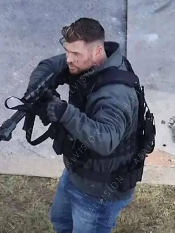 Asal Vision Cotton Jackets | Chris Hemsworth Extraction 2 Jacket Grey