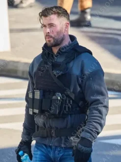 Asal Vision Cotton Jackets | Chris Hemsworth Extraction 2 Jacket Grey