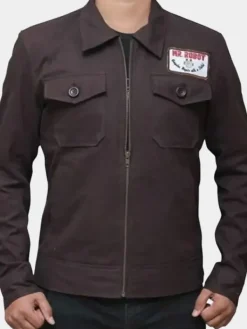 Asal Vision Cotton Jackets | Christian Slater Mr Robot Jacket Brown