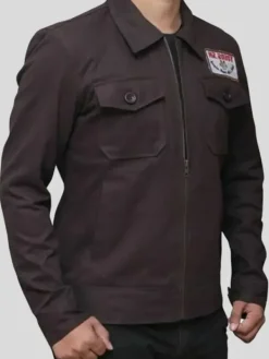 Asal Vision Cotton Jackets | Christian Slater Mr Robot Jacket Brown