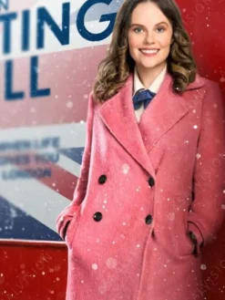 Asal Vision Women Coats | Christmas In Notting Hill 2023 Sarah Ramos Coat Pink