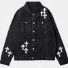 Asal Vision Denim Jackets | Chrome Hearts Denim Jacket Available In Black And Blue