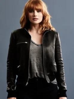Asal Vision Black Jackets | Leather Jackets | Claire Dearing Jurassic World Dominion Leather Jacket Black