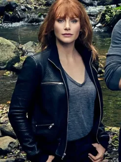 Asal Vision Black Jackets | Leather Jackets | Claire Dearing Jurassic World Dominion Leather Jacket Black