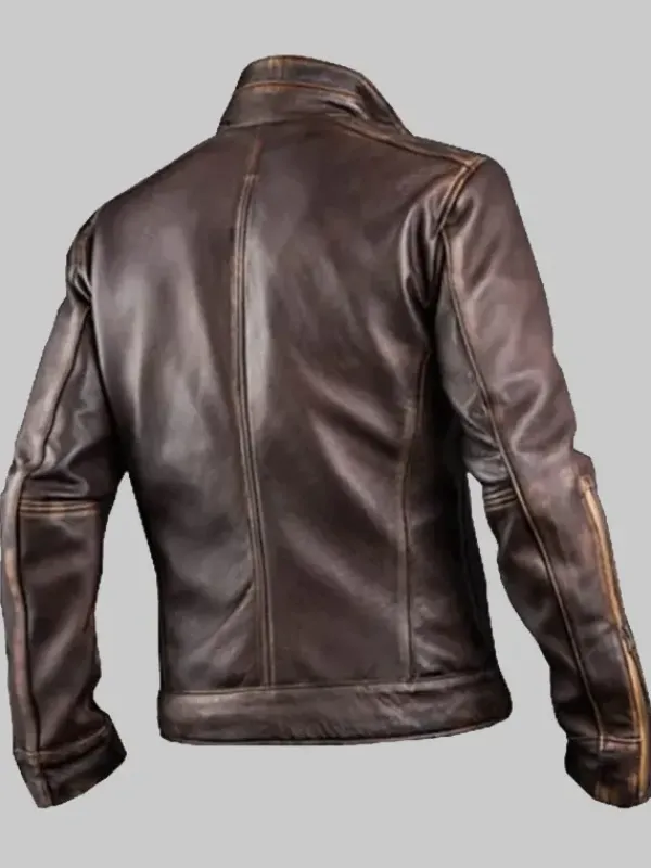 Asal Vision Brown Jackets | Cafe Racer Jackets | Classic Distressed Biker Jacket For Men’s Brown
