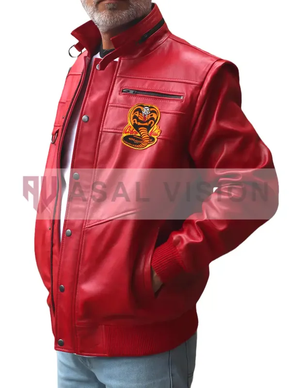 Asal Vision Leather Jackets | Cobra Kai Johnny Lawrence Leather Jacket Red