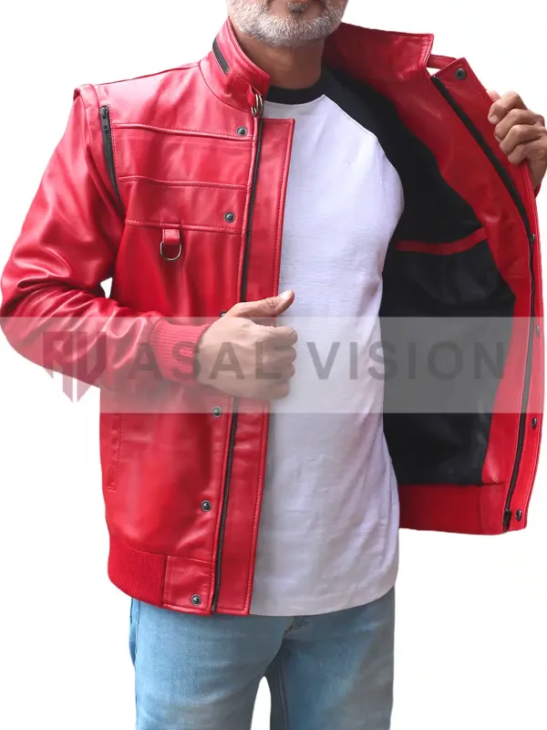 Asal Vision Leather Jackets | Cobra Kai Johnny Lawrence Leather Jacket Red