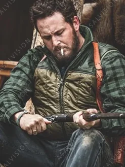 Asal Vision Vests | Cole Hauser Yellowstone Quilted Vest Brown & Olive Green