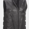 Asal Vision Vests | Commando Leather Vest For Men’s Black