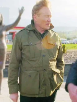 Asal Vision Cotton Jackets | Conan O’Brien Must Go 2024 Jacket Green