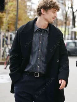 Asal Vision Men Coats | Coup de Chance 2024 Alain Trench Coat Black